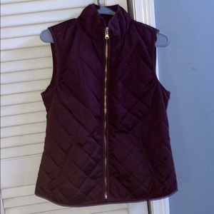 maroon old navy vest